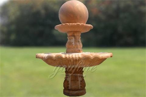 Afterglow Red Rolling Ball Marble Water Fountain Price of China Factory