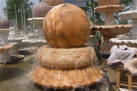 Modern Garden Stone Granite Rolling Ball Fountain Prices by Suppliers Offer
