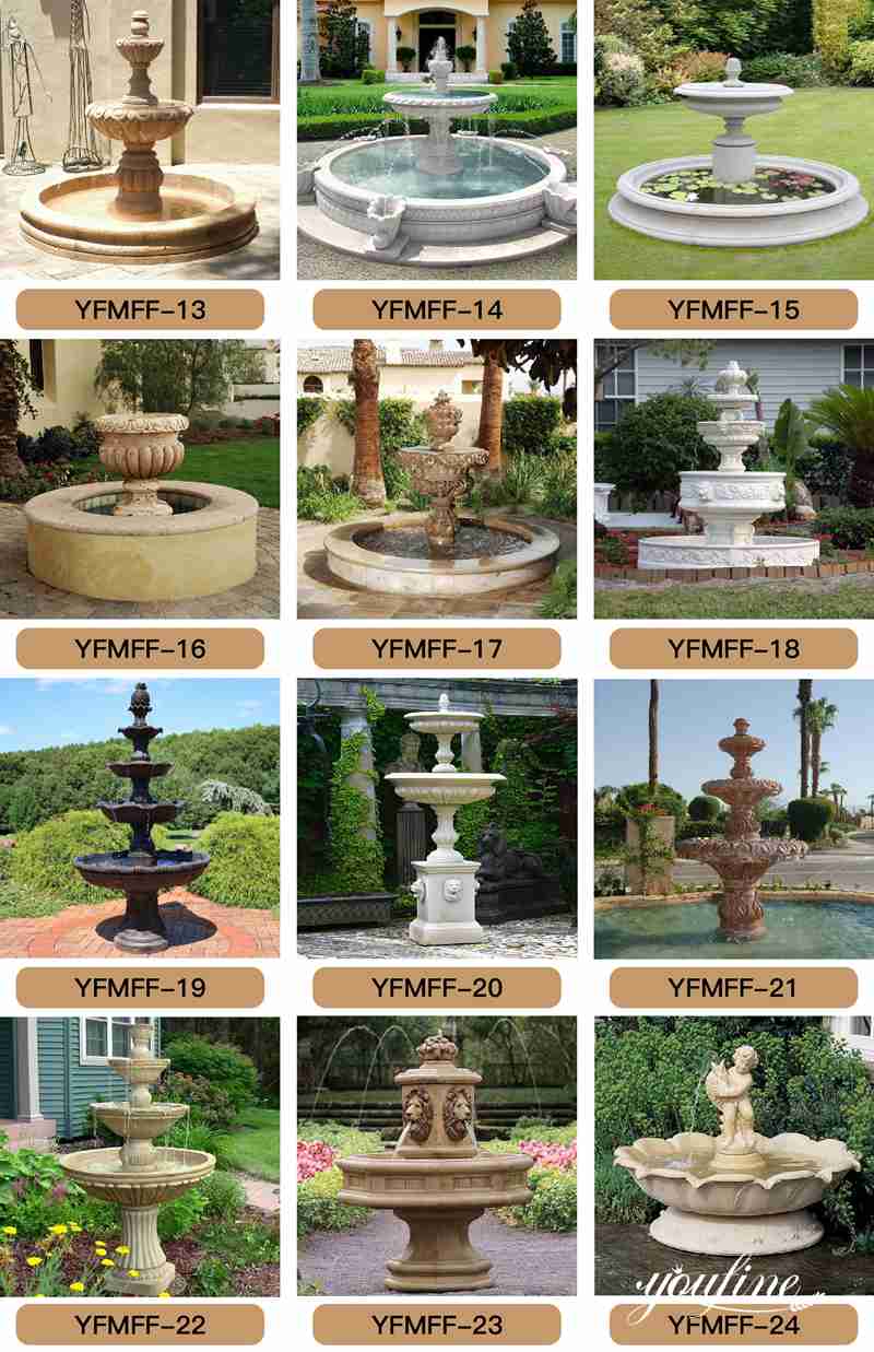 Marble water fountain - YouFine Sculpture (1)