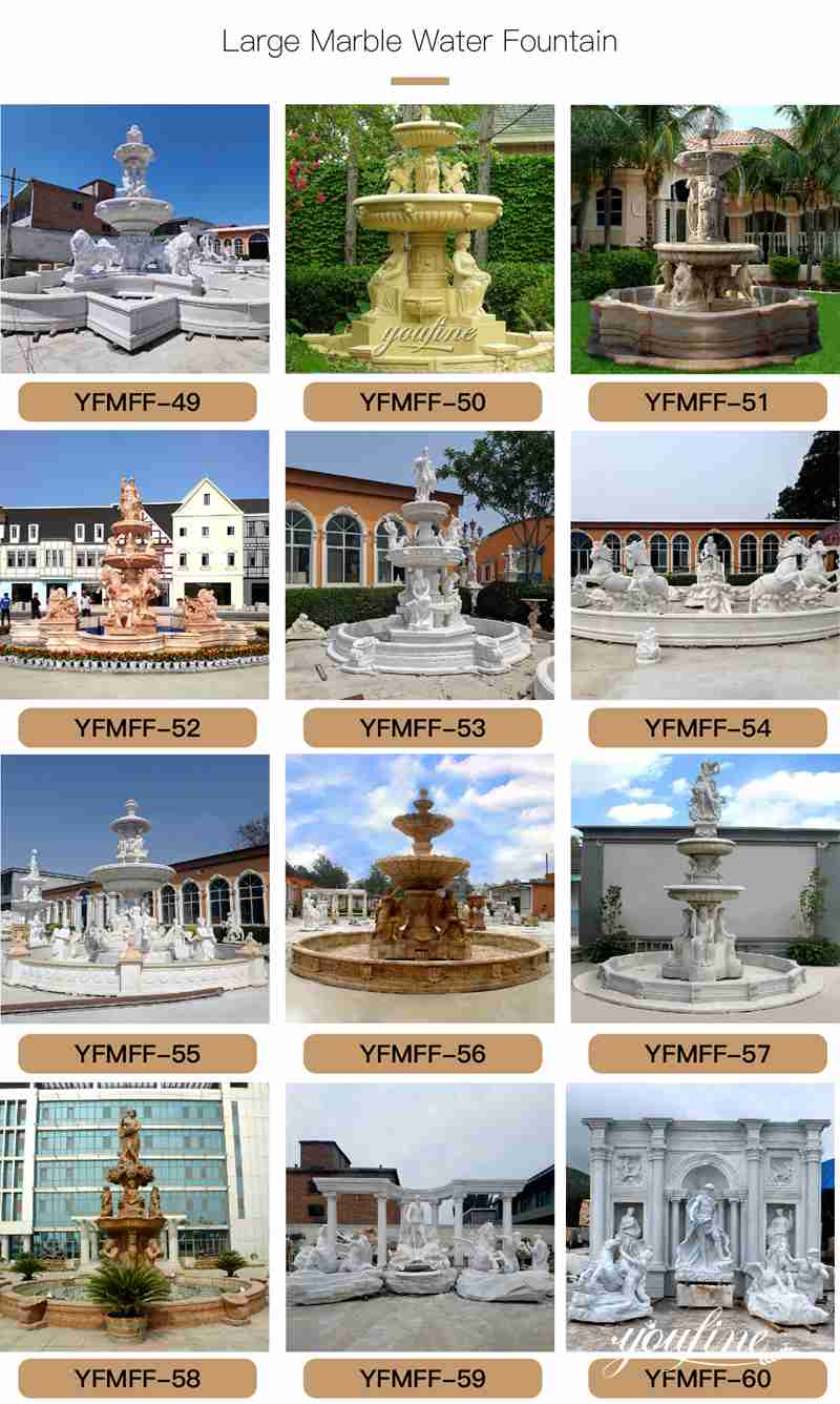 Marble water fountain - YouFine Sculpture (2)Marble water fountain - YouFine Sculpture (2)