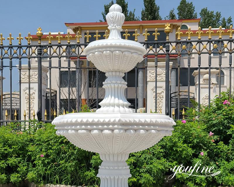 two tiered water fountain - YouFine Sculpture