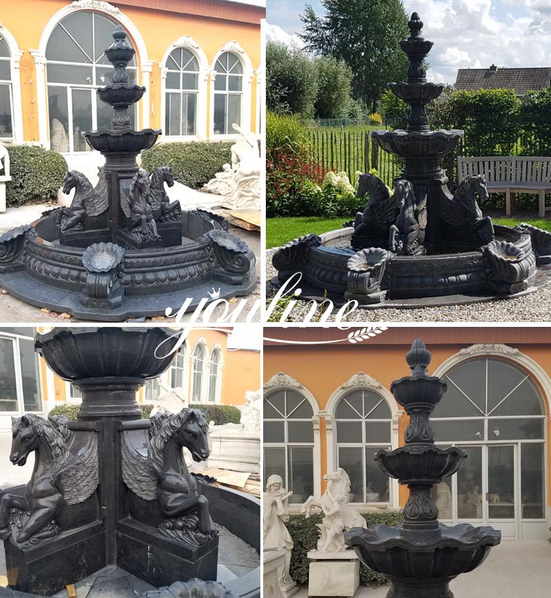 Black Marble Fountains for Sale