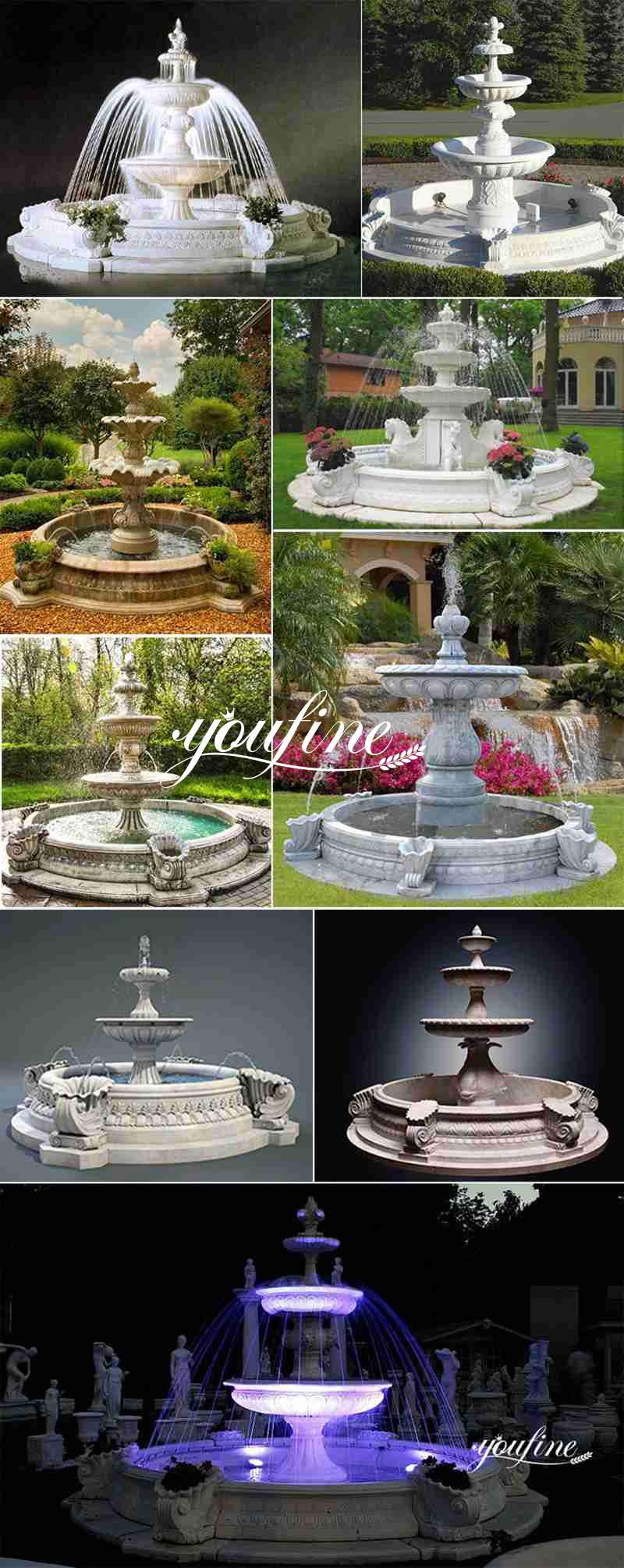 more marble fountain outdoor