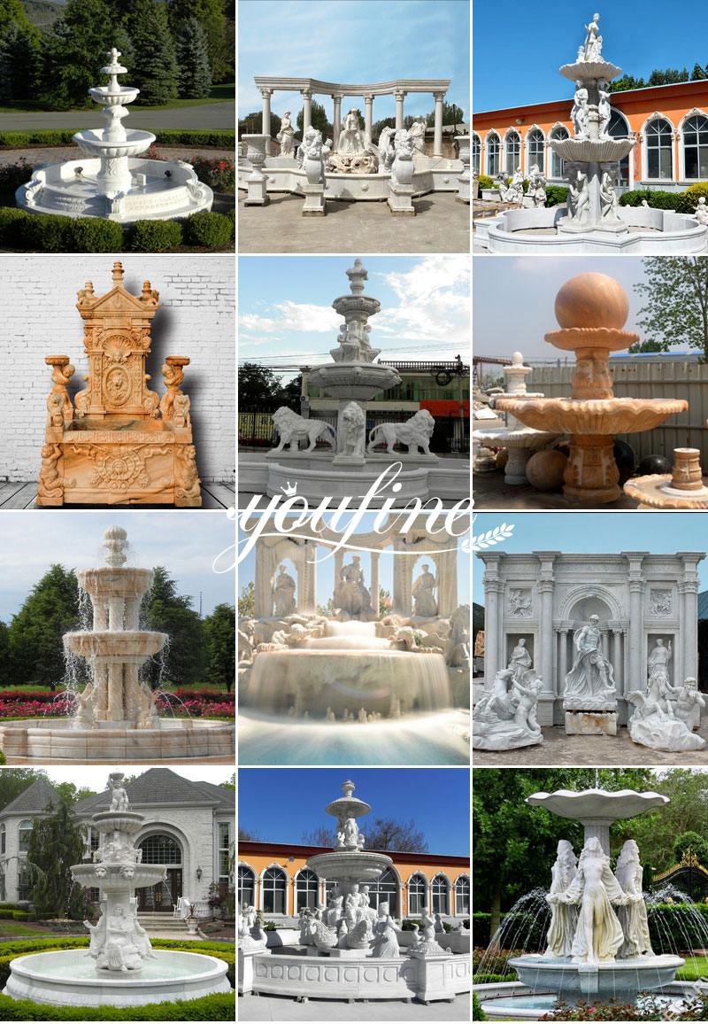 more marble water fountains